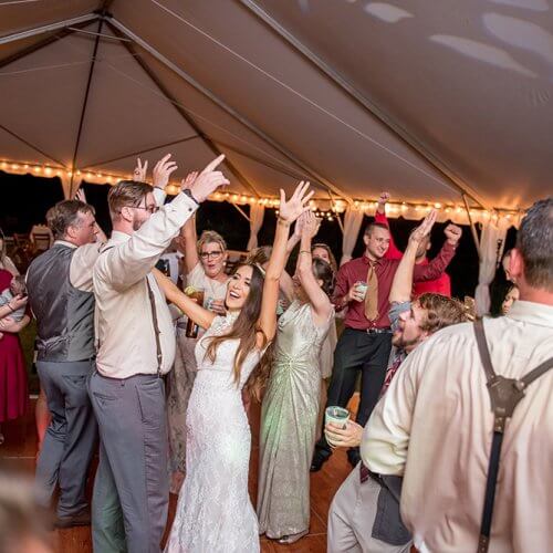 Wood Wedding Dancing